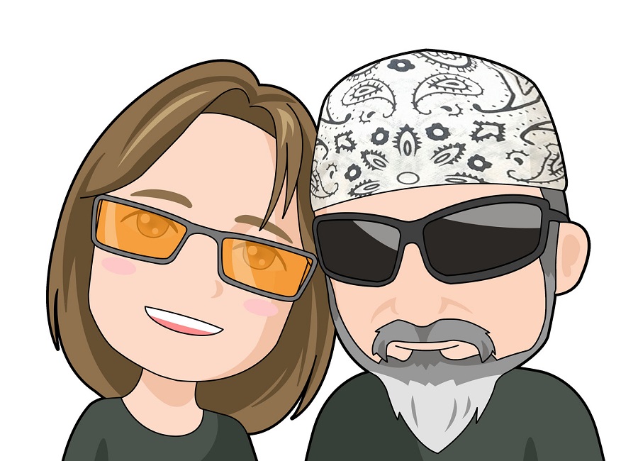cartoon couple portrait