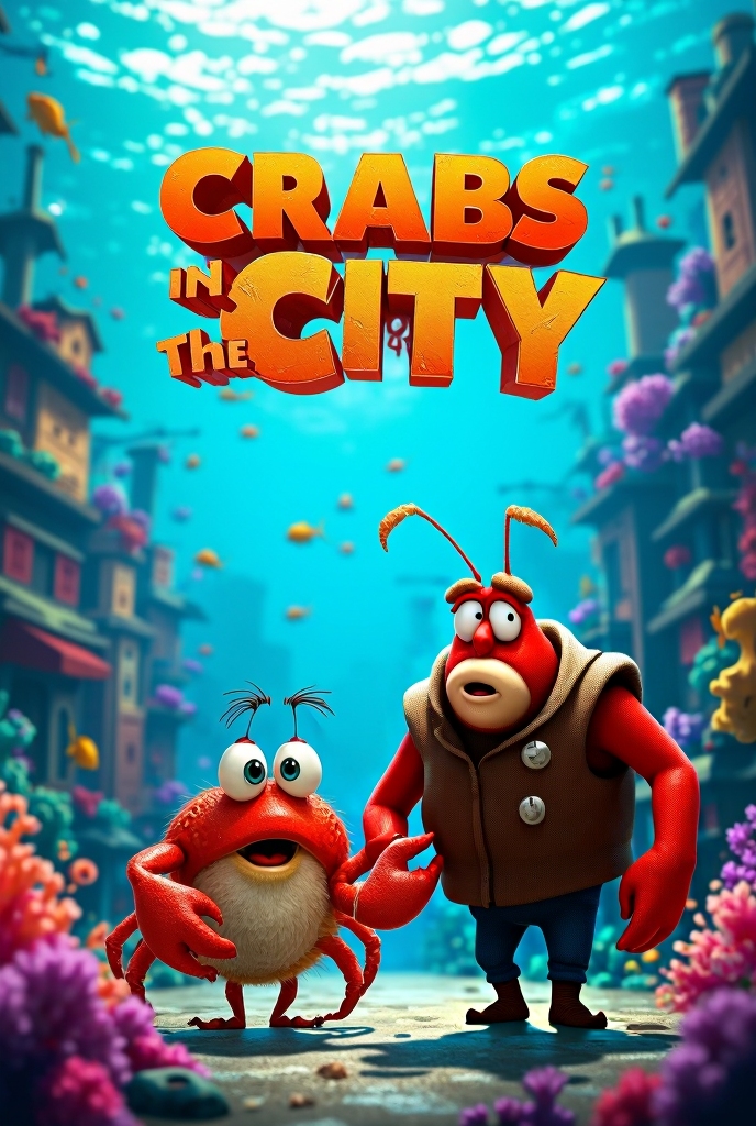 story image about a family of crabs