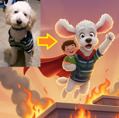 A superdog to the rescue!